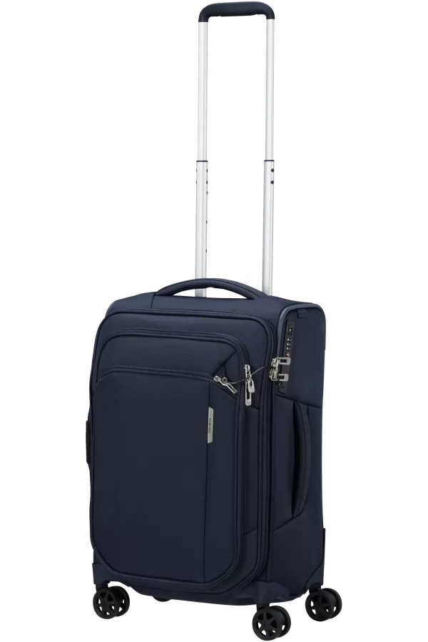 Mala de Cabine 55/35cm 4 Rodas Expansível Azul Marinho - Respark | Samsonite