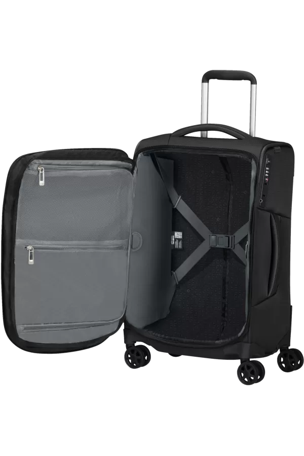 Mala de Cabine 55/35cm 4 Rodas Expansível Preto - Respark | Samsonite