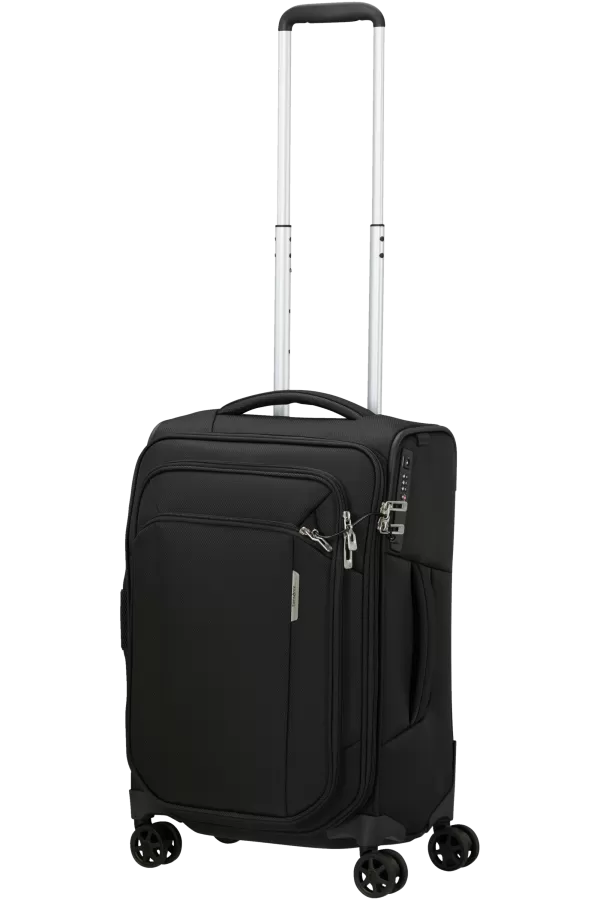 Mala de Cabine 55/35cm 4 Rodas Expansível Preto - Respark | Samsonite