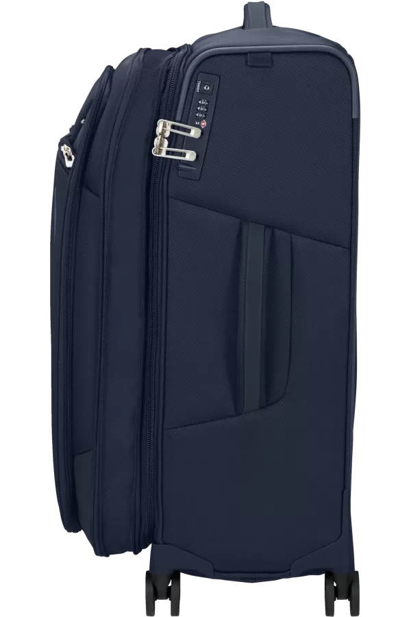 Mala de Viagem Média 67cm 4 Rodas Expansível Azul Marinho - Respark | Samsonite