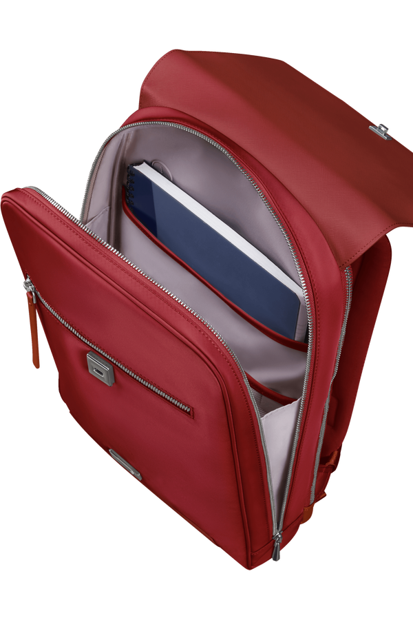 Mochila Feminina para Portátil 14.1" com Aba Vermelho - Zalia 3.0 | Samsonite