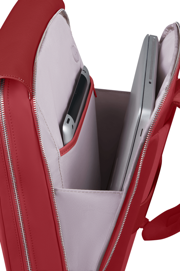 Mochila Feminina para Portátil 14.1" com Aba Vermelho - Zalia 3.0 | Samsonite