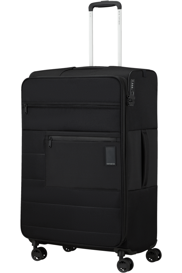 Mala de Viagem Grande 77cm 4 Rodas Expansível Preta - Vaycay | Samsonite