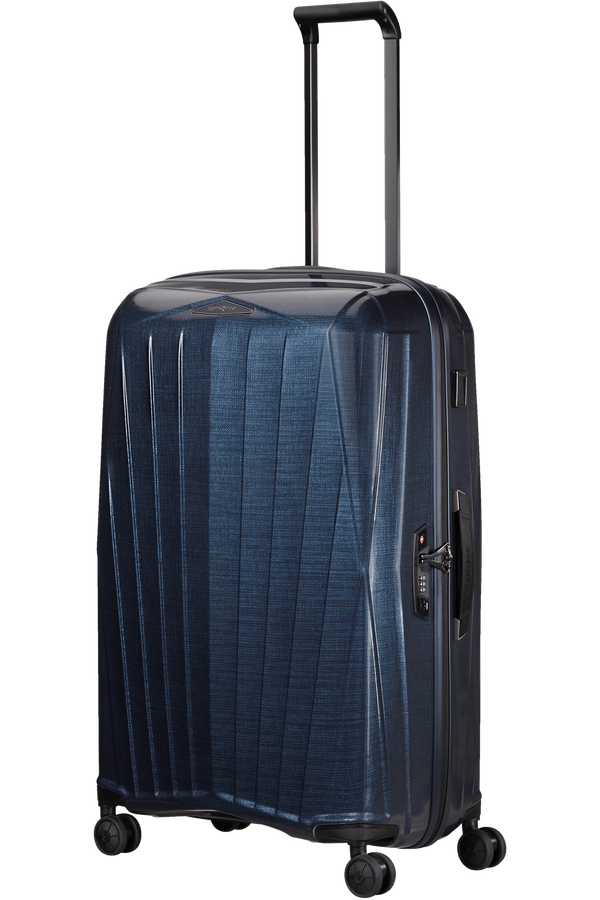 Mala de Viagem Grande 77cm 4 Rodas Azul Meia-Noite - Major-Lite | Samsonite