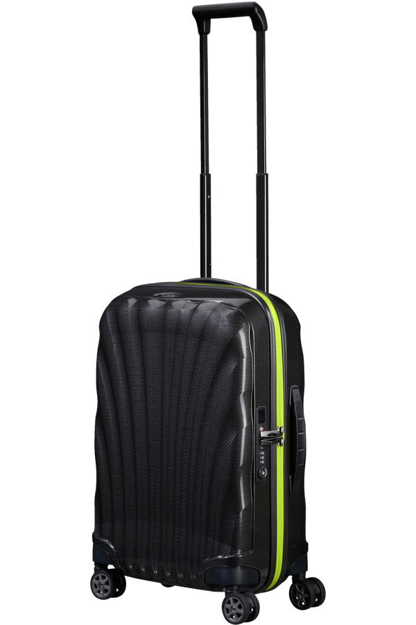 Mala de Cabine 55cm 4 Rodas Expansível Preto / Lima - C-Lite | Samsonite