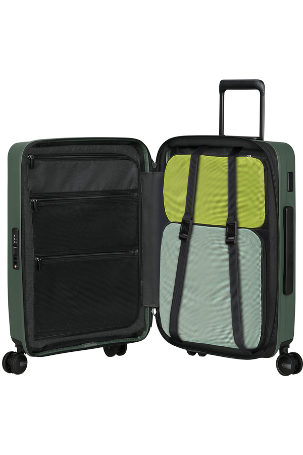 Mala de Cabine 55cm Expansível 4 Rodas Verde - Restackd | Samsonite