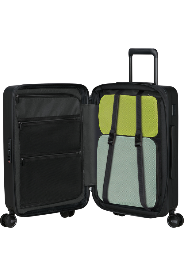 Mala de Cabine 55cm Expansível 4 Rodas Preto - Restackd | Samsonite