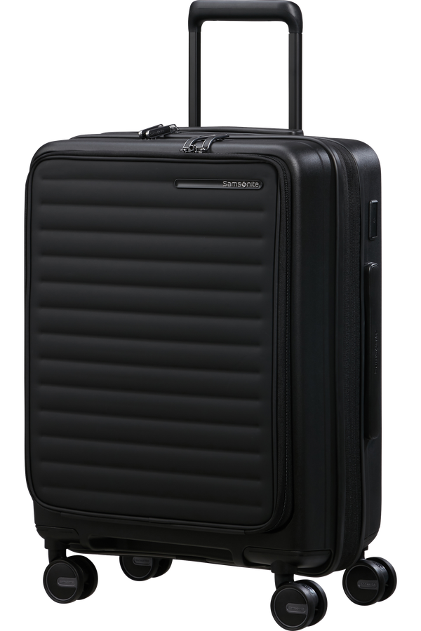 Mala de Cabine 55cm Expansível 4 Rodas c/ Acesso Frontal Preto - Restackd | Samsonite