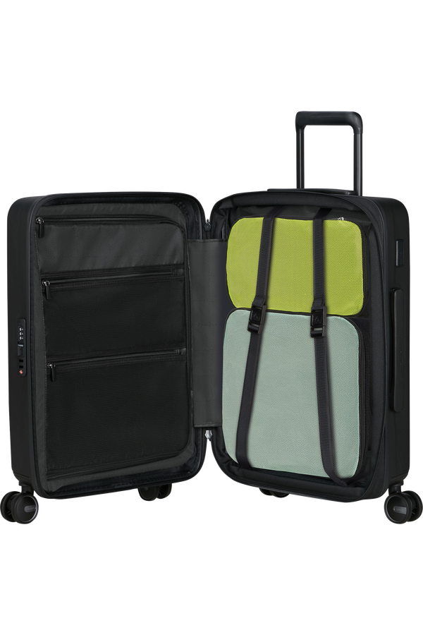 Mala de Cabine 55cm Expansível 4 Rodas c/ Acesso Frontal Preto - Restackd | Samsonite