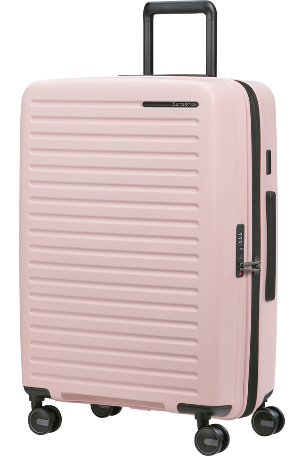 Mala de Viagem Média 68cm Expansível 4 Rodas Rosa - Restackd | Samsonite