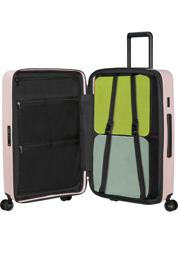 Mala de Viagem Média 68cm Expansível 4 Rodas Rosa - Restackd | Samsonite