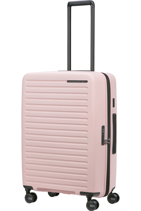 Mala de Viagem Média 68cm Expansível 4 Rodas Rosa - Restackd | Samsonite