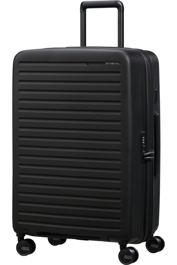 Mala de Viagem Média 68cm Expansível 4 Rodas Preto - Restackd | Samsonite