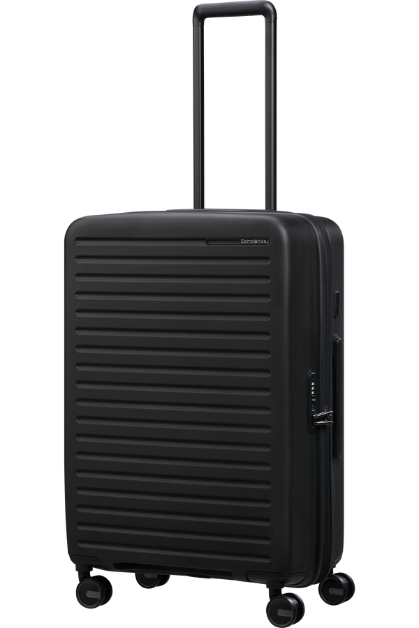 Mala de Viagem Média 68cm Expansível 4 Rodas Preto - Restackd | Samsonite