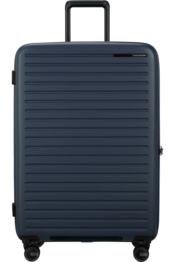 Mala de Viagem Grande 75cm Expansível 4 Rodas Azul Meia-Noite - Restackd | Samsonite