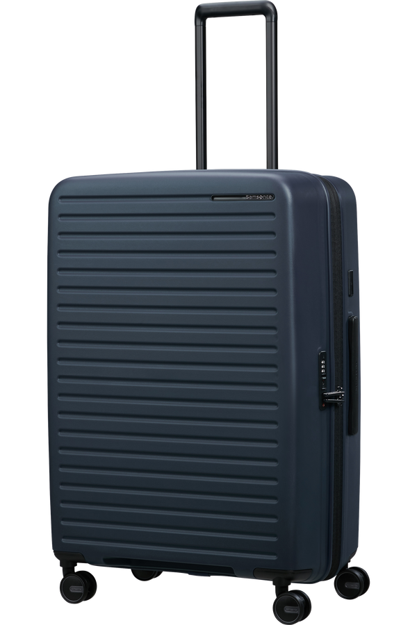 Mala de Viagem Grande 75cm Expansível 4 Rodas Azul Meia-Noite - Restackd | Samsonite