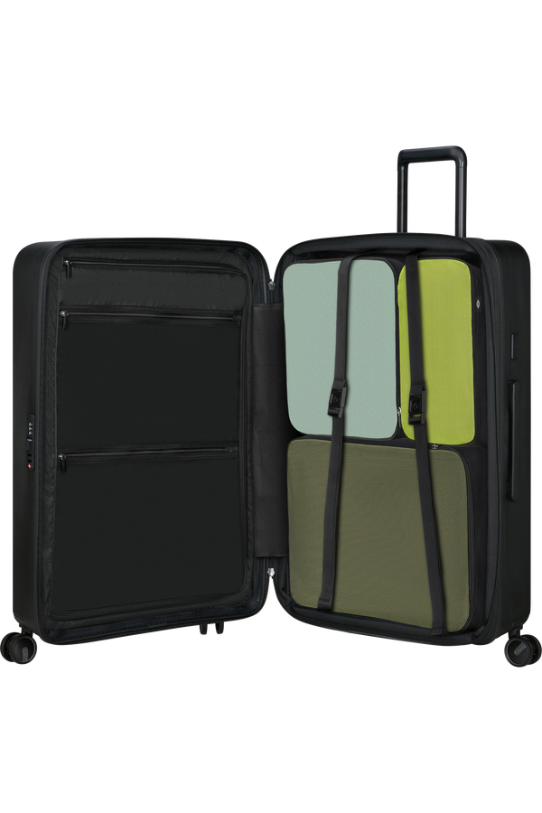 Mala de Viagem Grande 75cm Expansível 4 Rodas Preto - Restackd | Samsonite