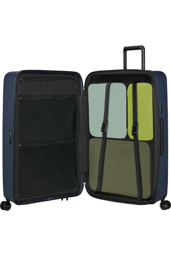 Mala de Viagem Extragrande 81cm Expansível 4 Rodas Azul Meia-Noite - Restackd | Samsonite