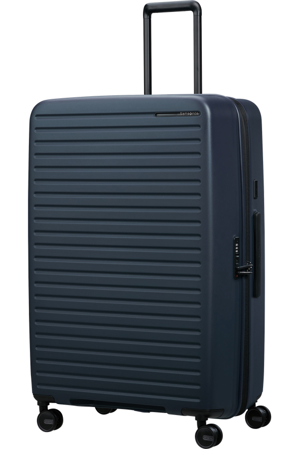 Mala de Viagem Extragrande 81cm Expansível 4 Rodas Azul Meia-Noite - Restackd | Samsonite