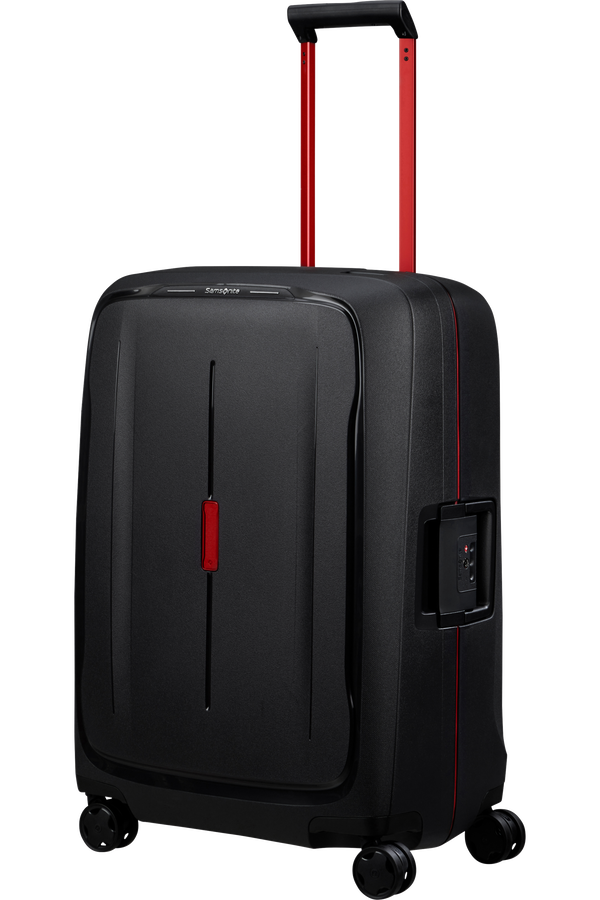 Mala de Viagem Média 69cm 4 Rodas Carvão / Vermelho - Essens | Samsonite