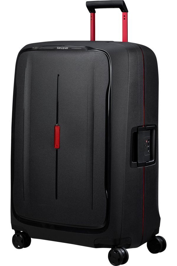 Mala de Viagem Grande 75cm 4 Rodas Carvão / Vermelho - Essens | Samsonite