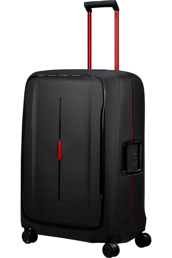 Mala de Viagem Grande 75cm 4 Rodas Carvão / Vermelho - Essens | Samsonite