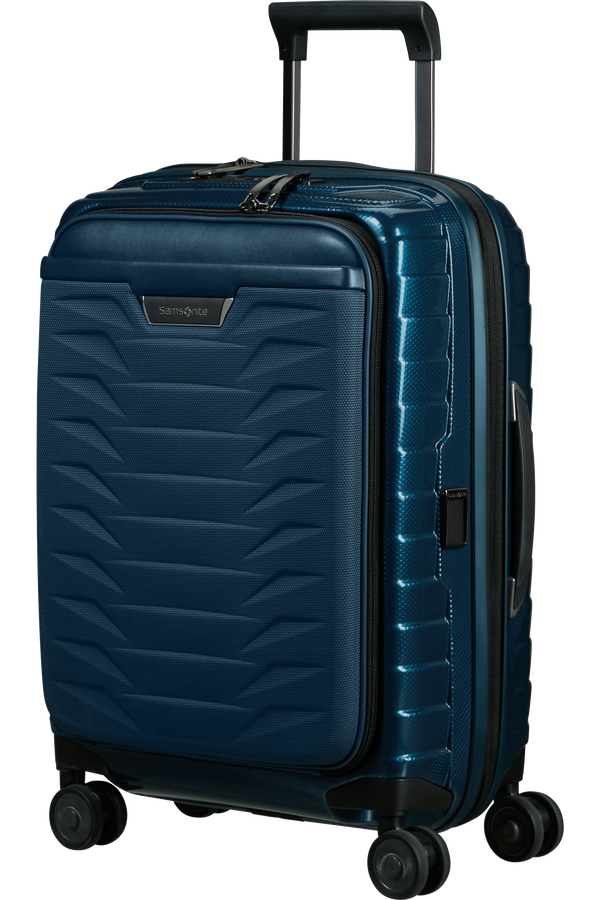 Mala de Cabine 55cm Expansível 4 Rodas c/ Acesso Frontal Azul Petróleo - Proxis | Samsonite