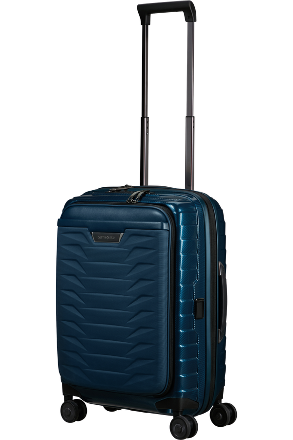 Mala de Cabine 55cm Expansível 4 Rodas c/ Acesso Frontal Azul Petróleo - Proxis | Samsonite