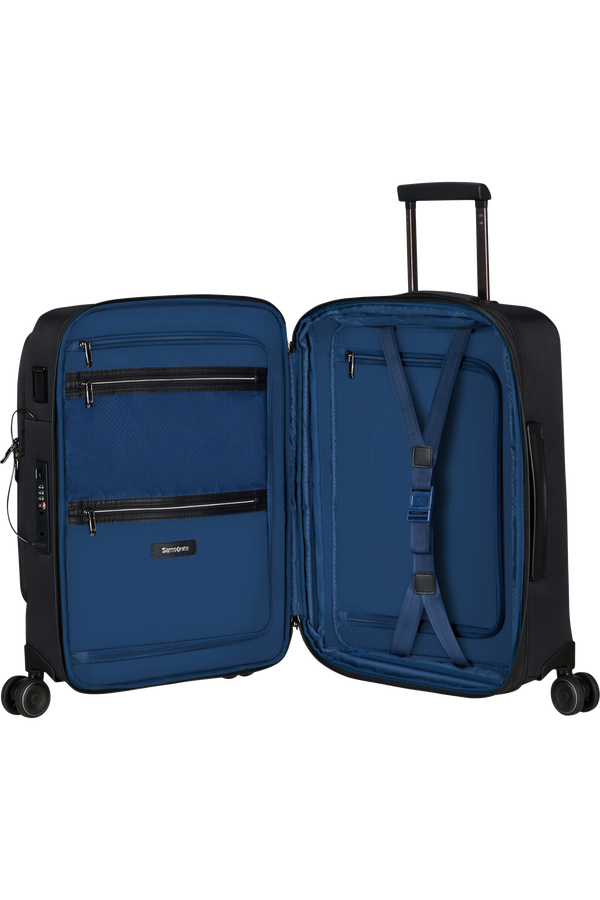 Mala de Cabine 55cm Expansível 4 Rodas Preto - Splendix | Samsonite