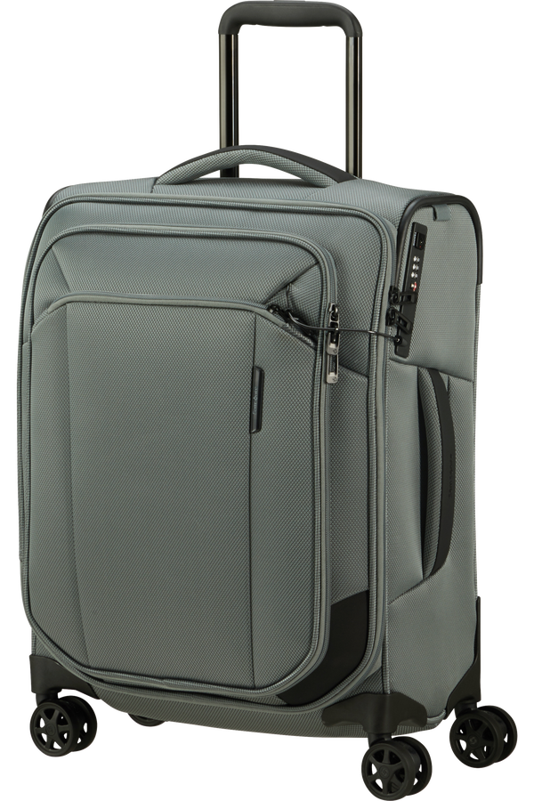 Mala de Cabine 55cm 4 Rodas Preto Verde-Acinzentado - Respark | Samsonite