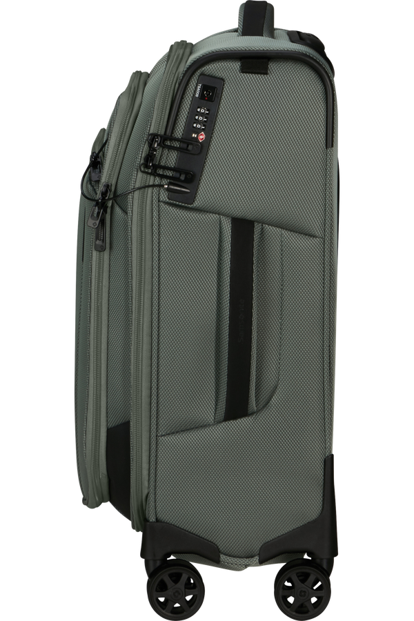 Mala de Cabine 55cm 4 Rodas Preto Verde-Acinzentado - Respark | Samsonite