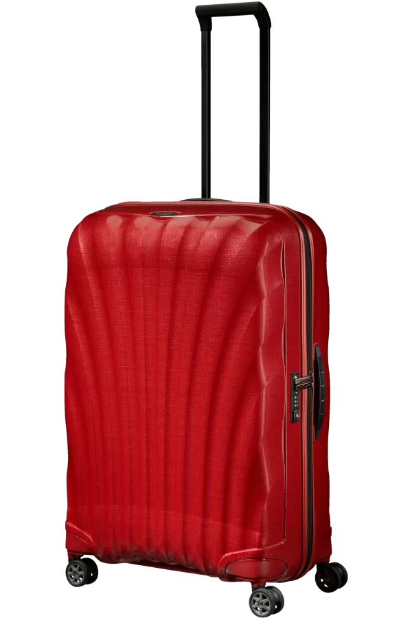 Mala de Viagem Grande 75cm 4 Rodas Vermelho Chili - C-Lite | Samsonite