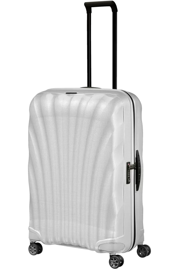 Mala de Viagem Grande 75cm 4 Rodas Branca - C-Lite | Samsonite