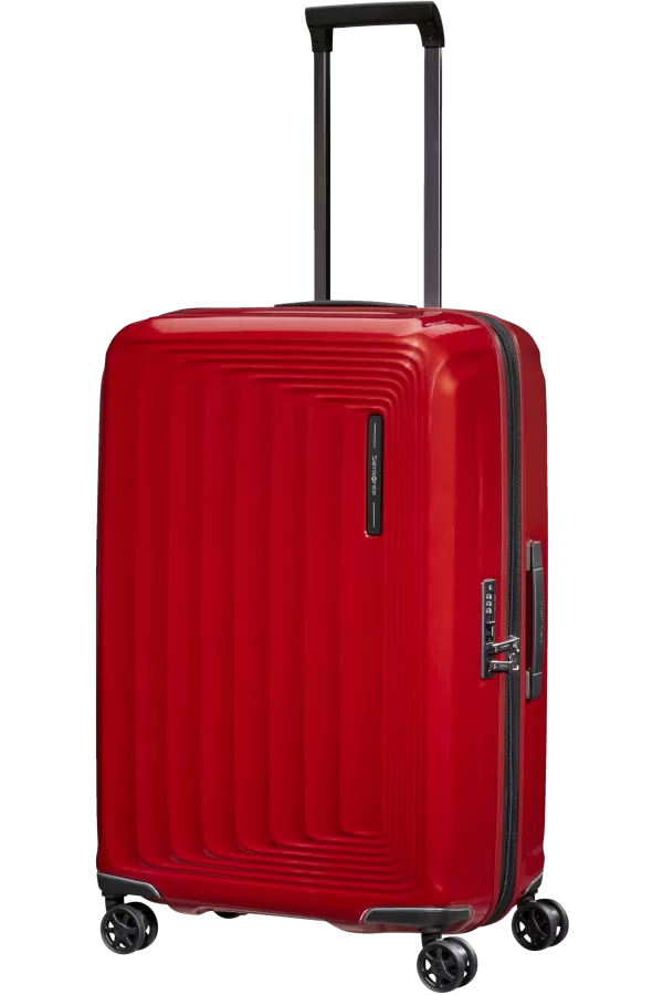 Mala de Viagem Média 69cm Expansível 4 Rodas Vermelho Metálico - Nuon | Samsonite