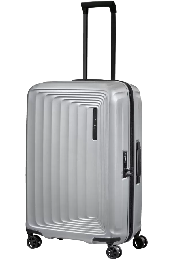 Mala de Viagem Média 69cm Expansível 4 Rodas Prateado Mate - Nuon | Samsonite