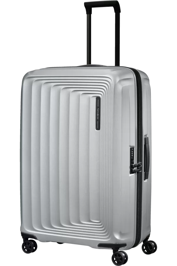 Mala de Viagem Grande 75cm Expansível 4 Rodas Prateado Mate - Nuon | Samsonite