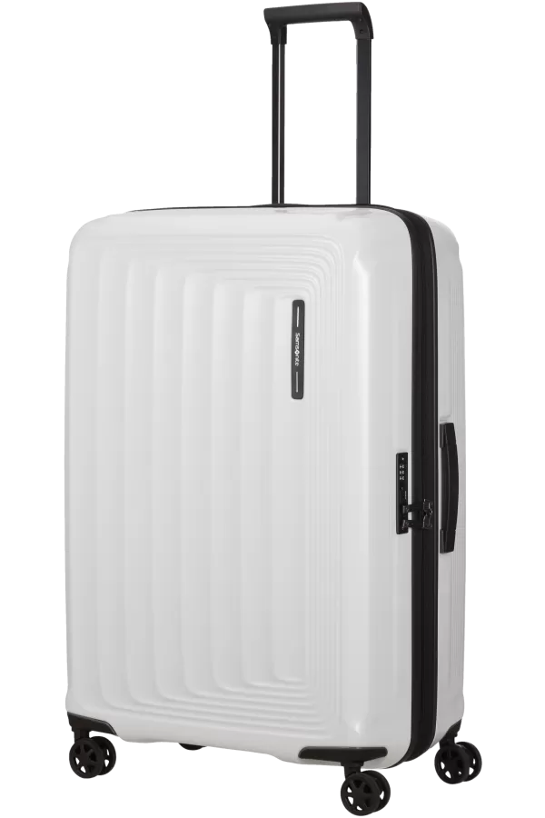 Mala de Viagem Grande 75cm Expansível 4 Rodas Branco Metálico - Nuon | Samsonite