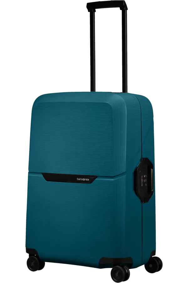 Mala de Viagem Média 69cm 4 Rodas Azul Petróleo - Magnum Eco | Samsonite