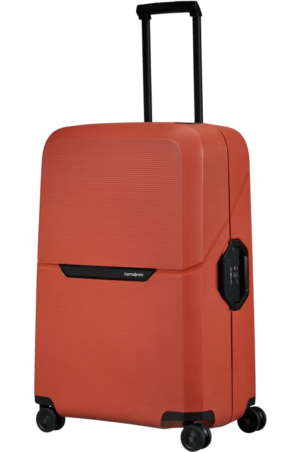 Mala de Viagem Grande 75cm 4 Rodas Laranja Bordo - Magnum Eco | Samsonite